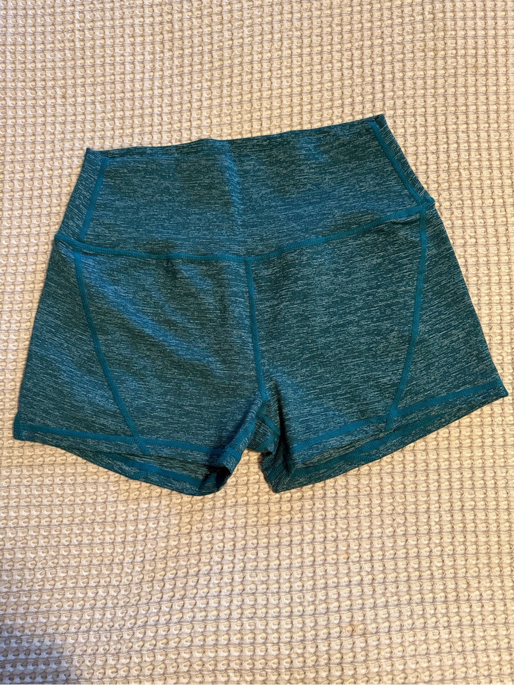Born Primitive Teal Marled High-Rise Athletic Shorts